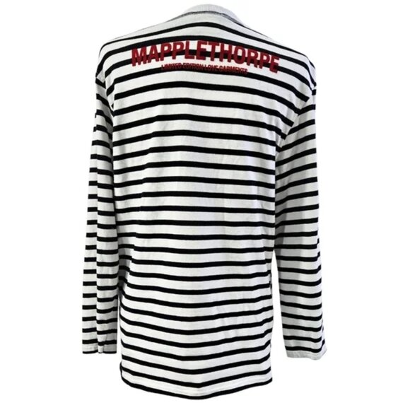 EUC Zara Robert Mapplethorpe Embrace 100% Cotton Striped Top Limited Edition - Picture 3 of 9